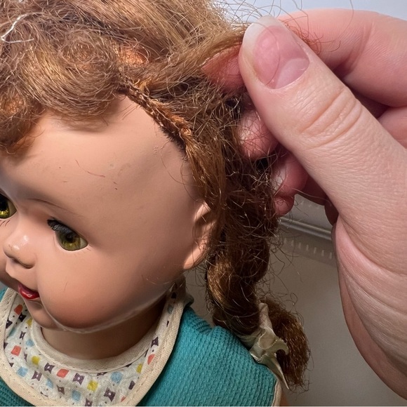 Vintage Ideal Saucy Walker 16” doll Hard Plastic Brown Hair Sleep Eyes - Picture 3 of 8